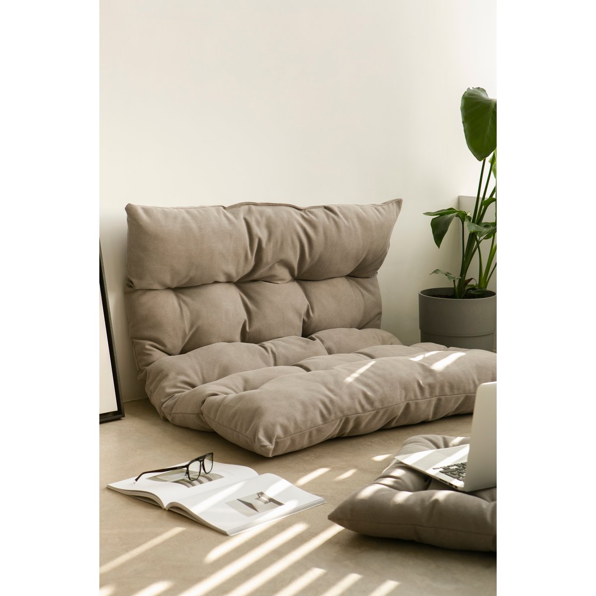 Matelas de sol en coton CIELO taupe, REALLY NICE THINGS