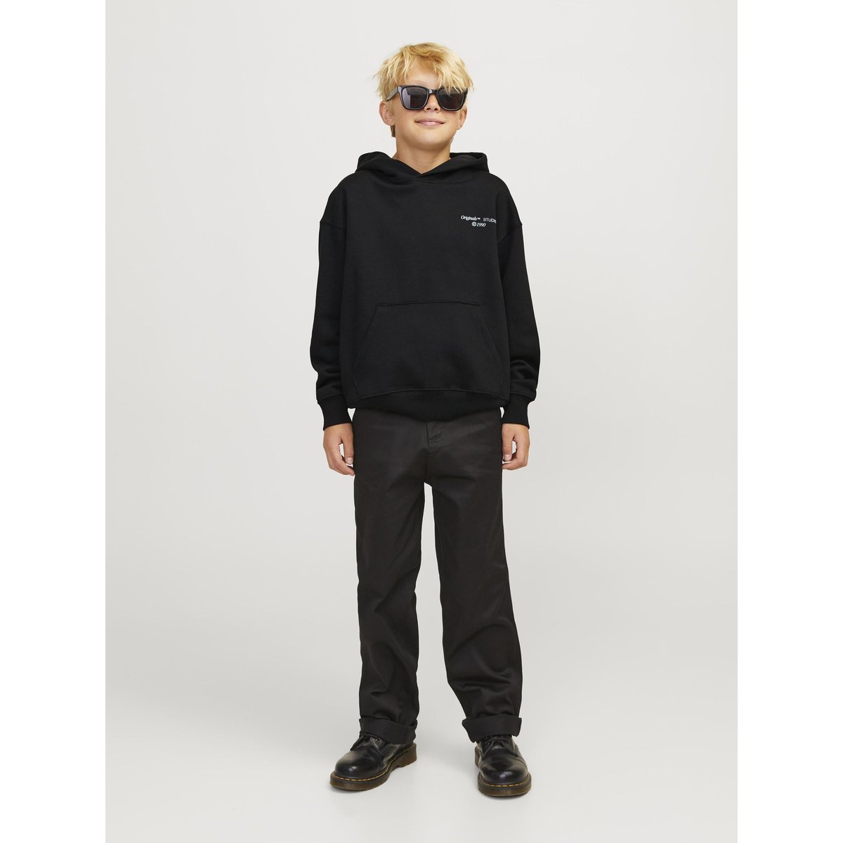 Sweat À Capuche black 1, JACK & JONES JUNIOR