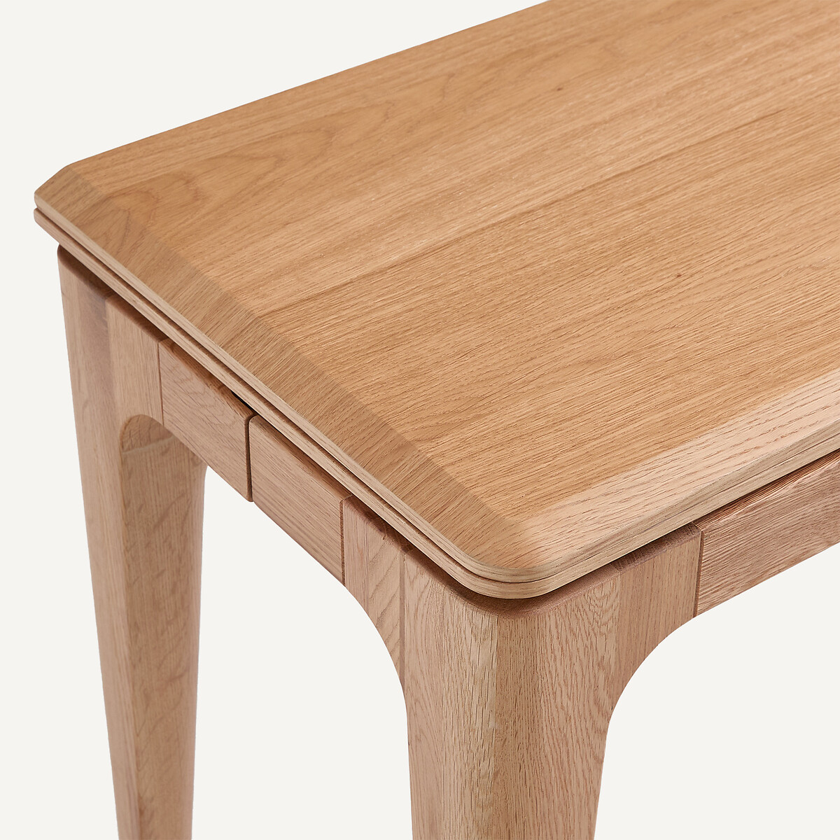 Console table extensible, en chêne massif et plaqué chêne, SANARA chêne naturel, AM.PM