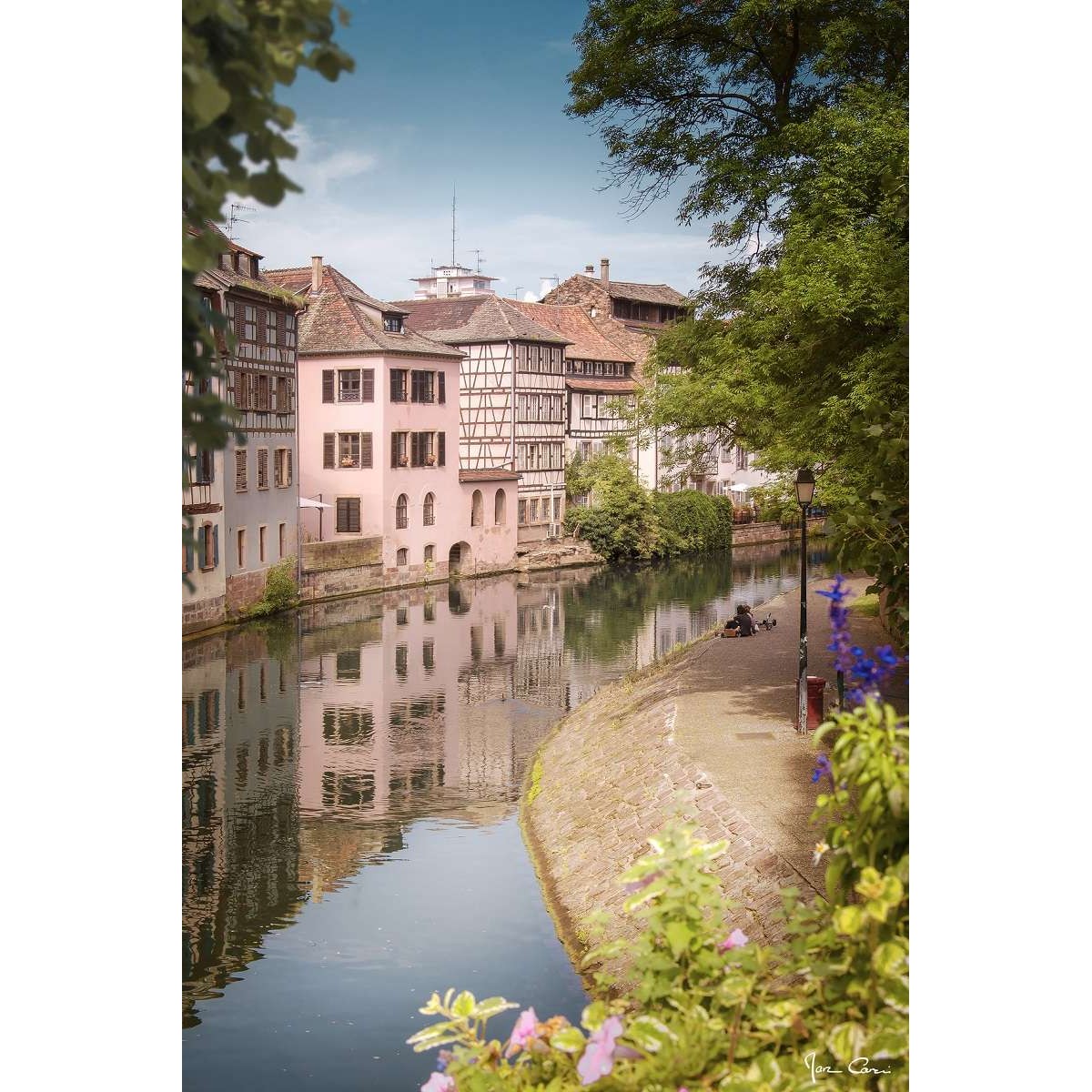 Tableau Mural Quai De L'ill Strasbourg CLASSIQUE INTEMPOREL tableau en verre synthétique, CEANOTHE
