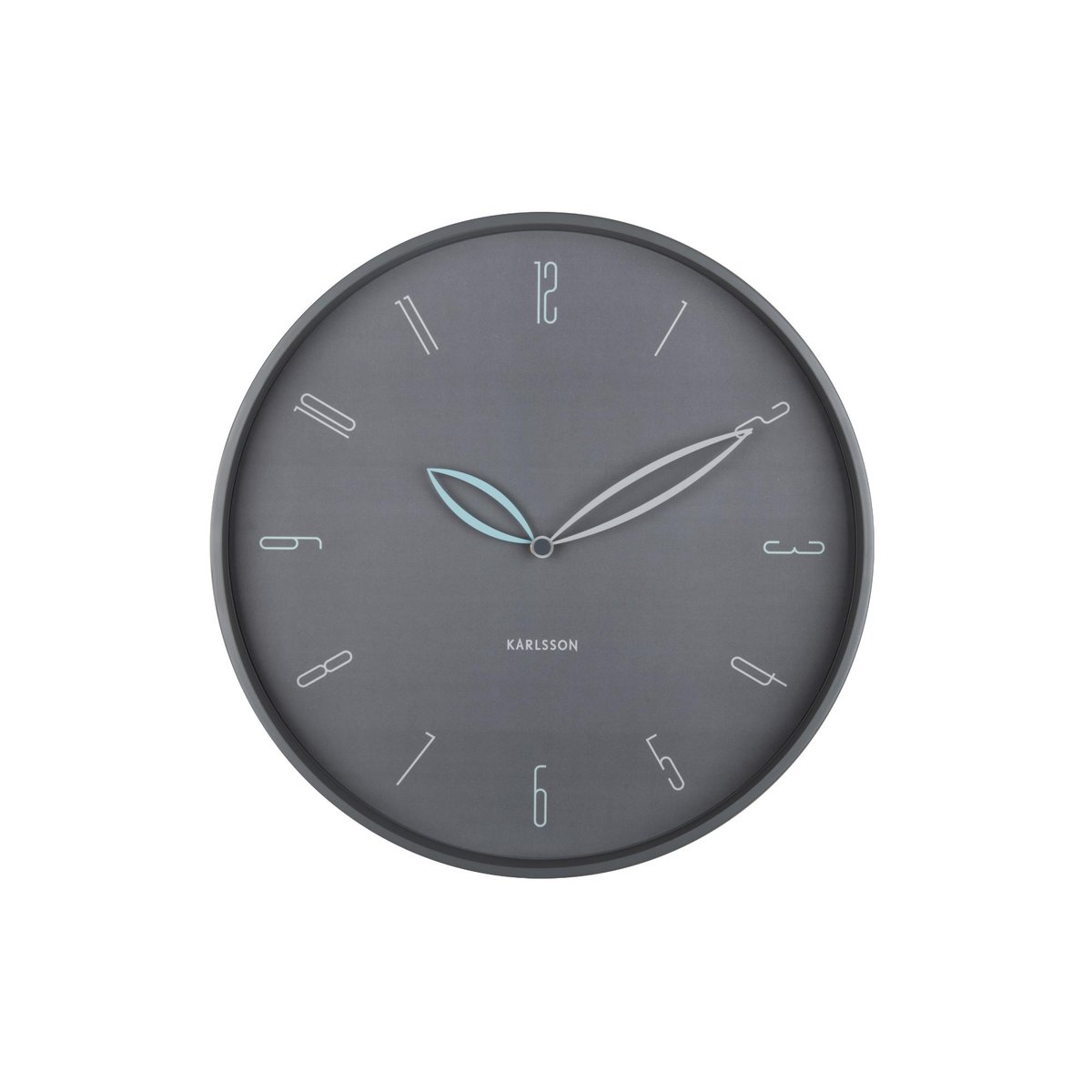 Horloge Murale Le fer PETALS gris foncé, KARLSSON
