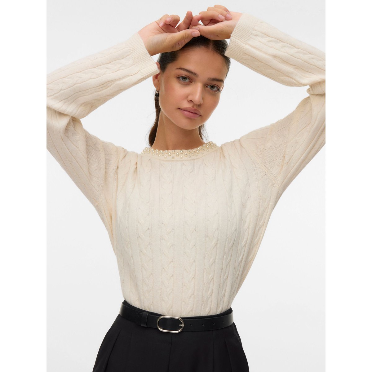Pull En Maille birch, VERO MODA