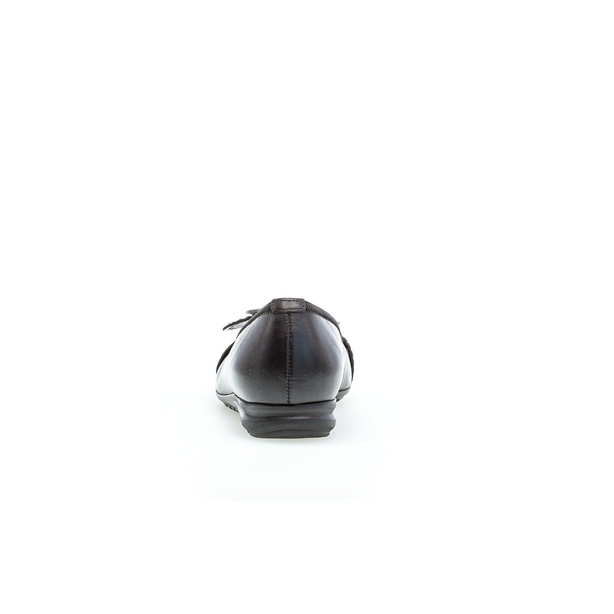 Ballerines en cuir lisse à talon plat noir, GABOR