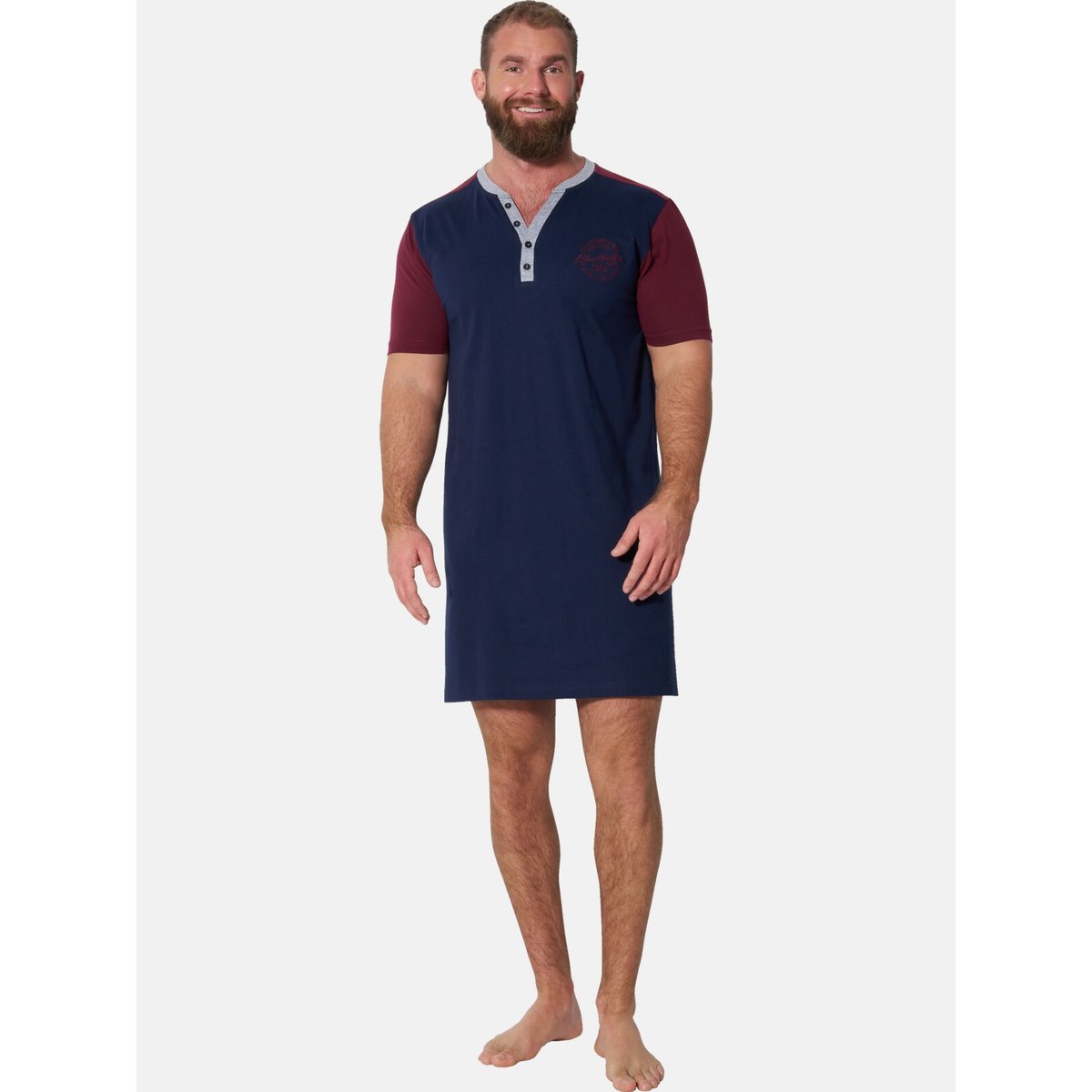 Chemise de nuit SIRIK bleu foncé, JAN VANDERSTORM