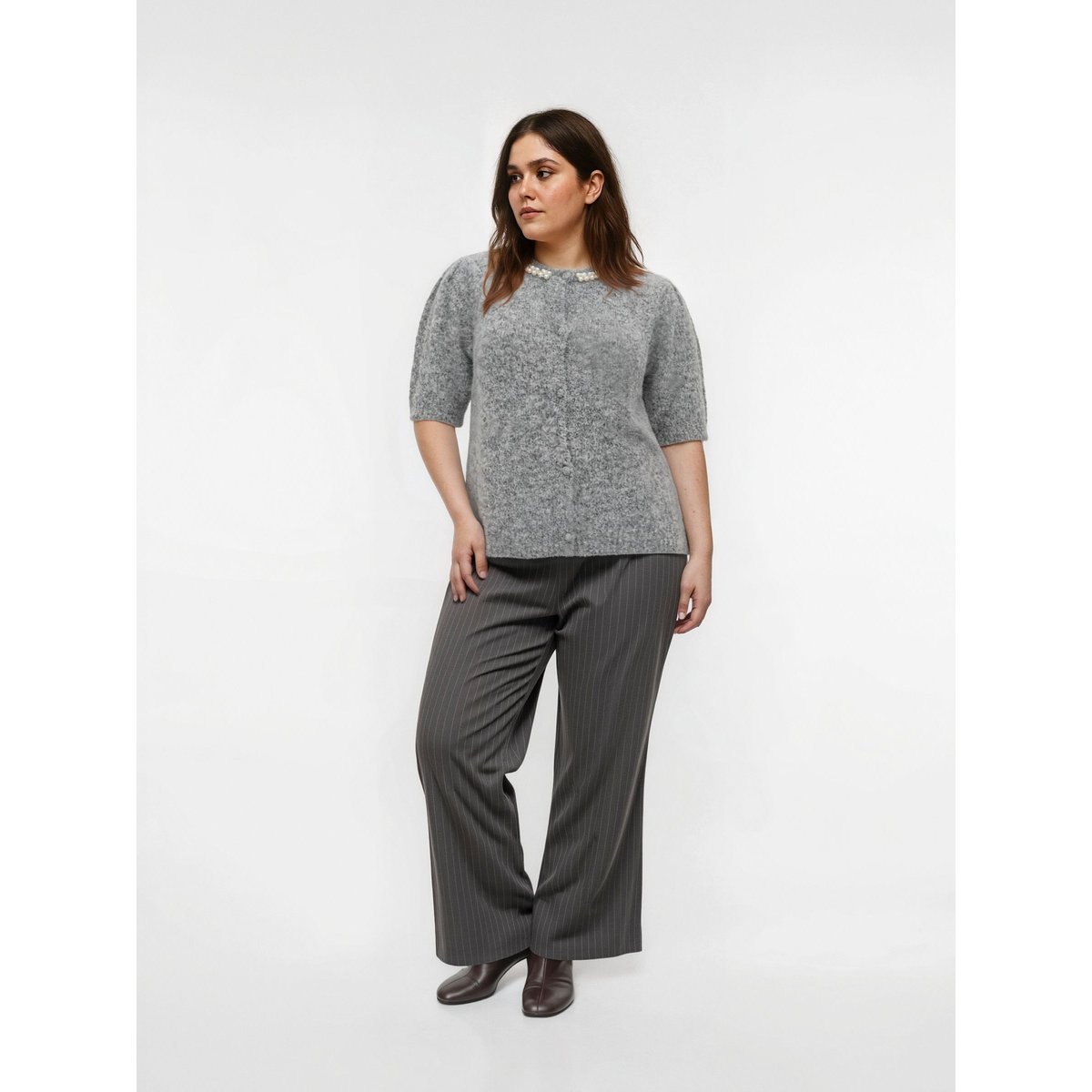 Pantalon dark grey melange, VERO MODA