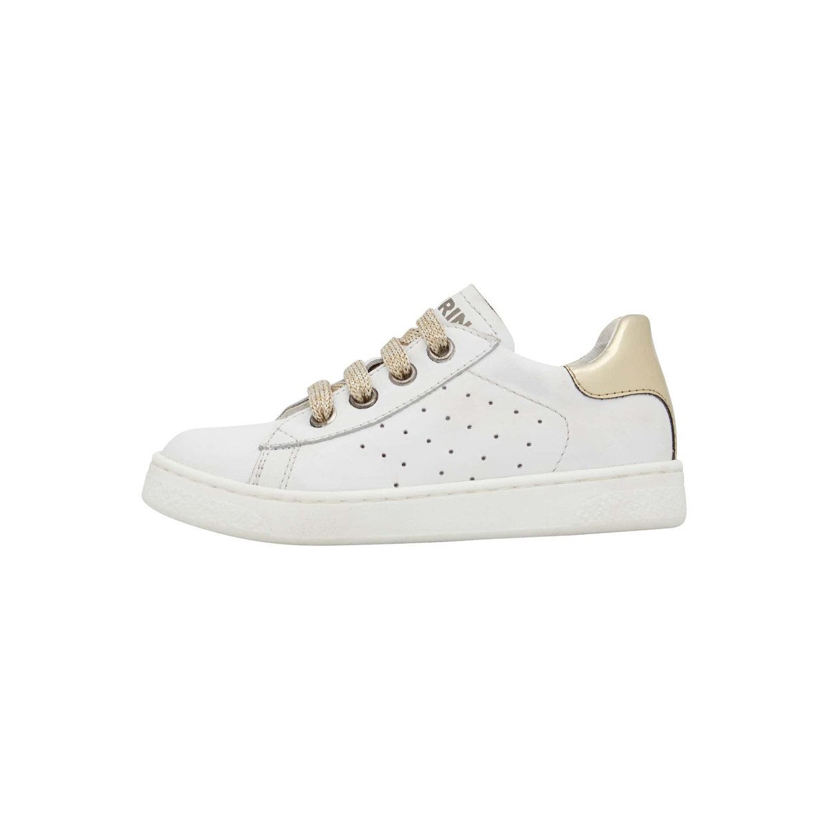 Baskets en cuir HASSELT 2 ZIP. blanc-platine, NATURINO