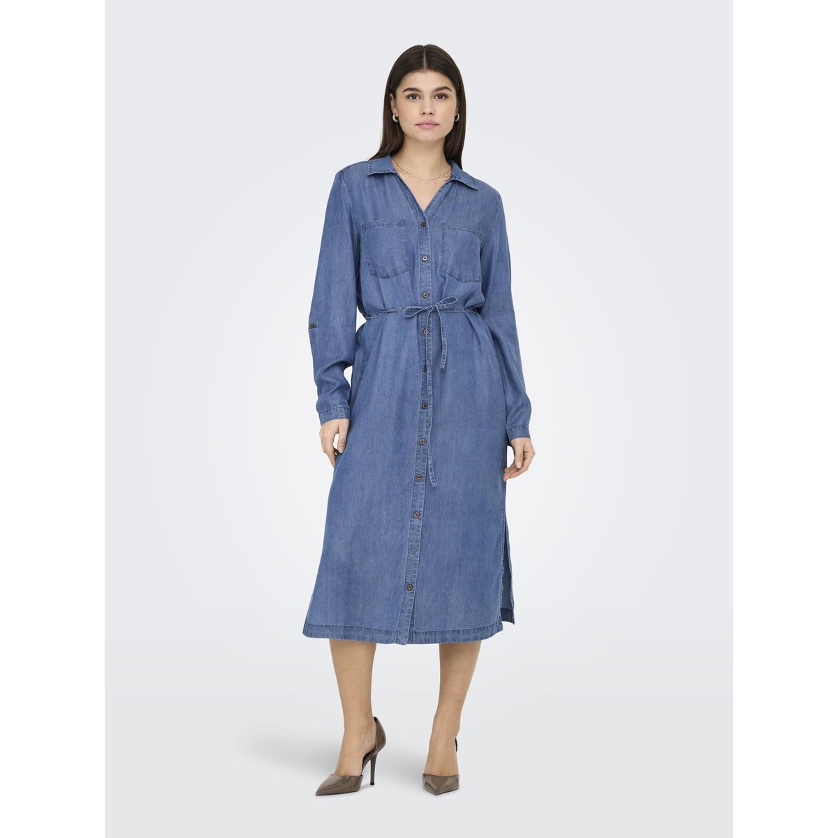Robe Chemise medium blue denim, ONLY