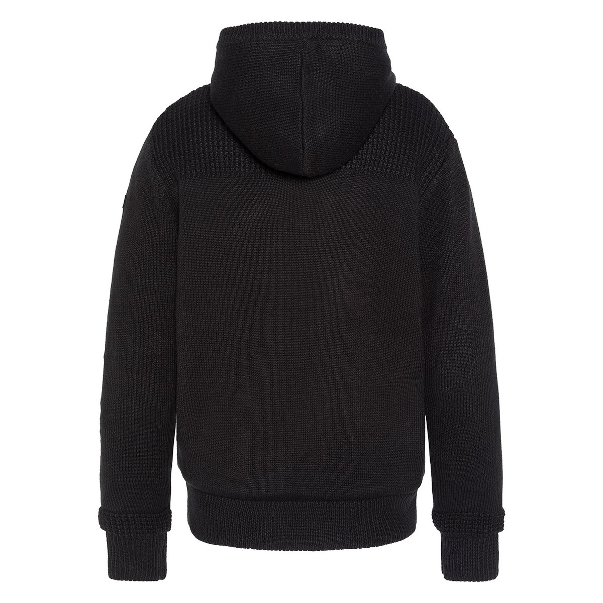 Gilet à capuche doublé sherpa noir, SCHOTT