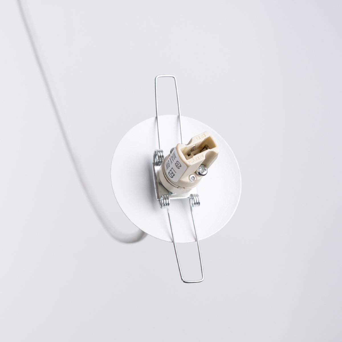 Lustre Acier Blanc G9 3 Brina blanc, EDEN