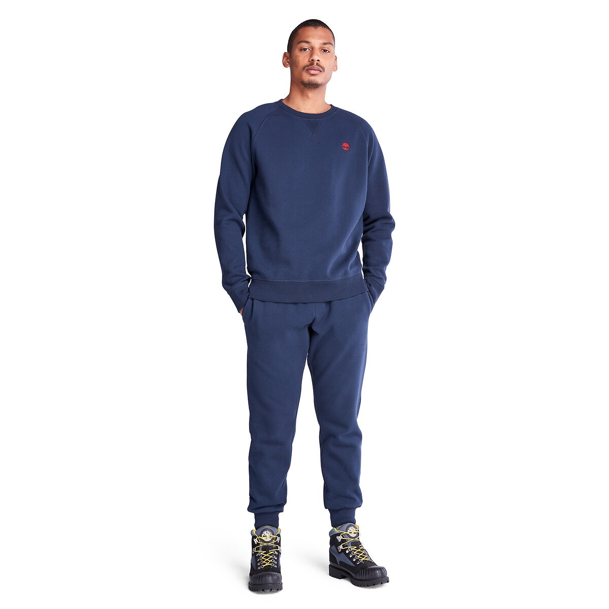 Sweat col rond regular bleu foncé, TIMBERLAND