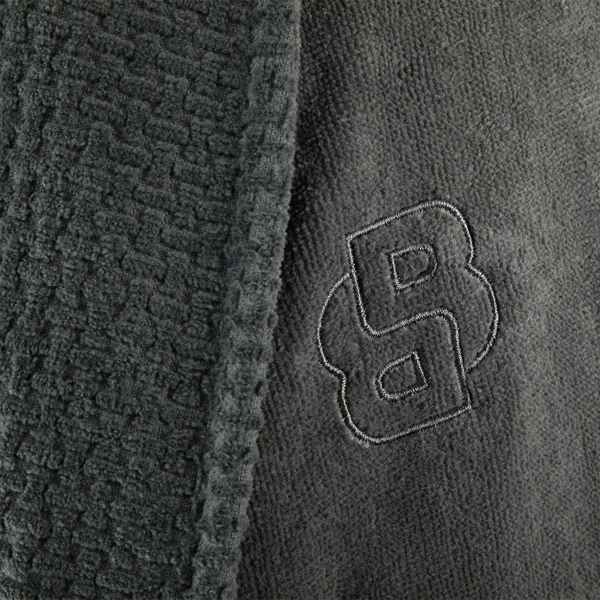 Peignoir long en velours,DOUBLE B charcoal, BOSS HOME