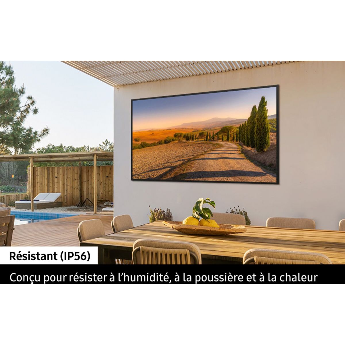 TV QLED THE TERRACE TQ55LST7D (2025) 55" (140 cm) couleur unique, SAMSUNG