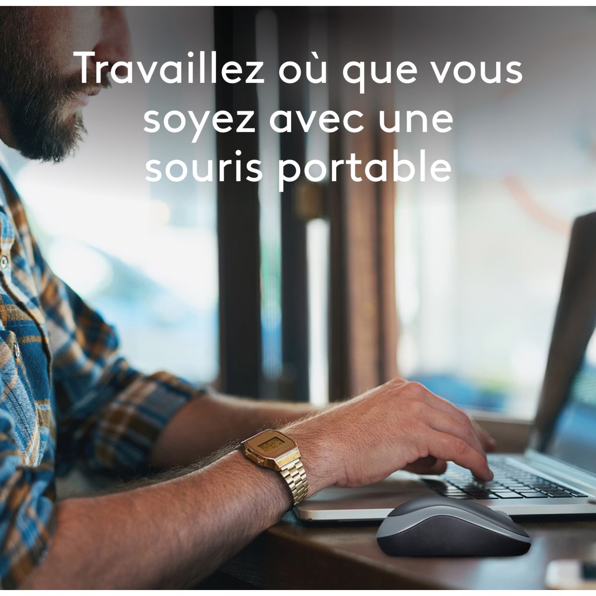Souris sans fil M185 Swift Grey gris, LOGITECH