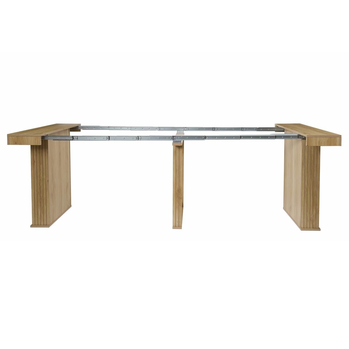 Console table extensible 2 à 10 places SAULK beige, THE HOME DECO FACTORY