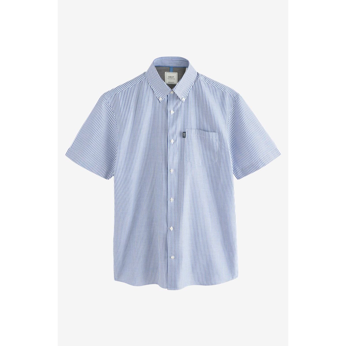 Chemise oxford à manches courtes bleu bengale, NEXT