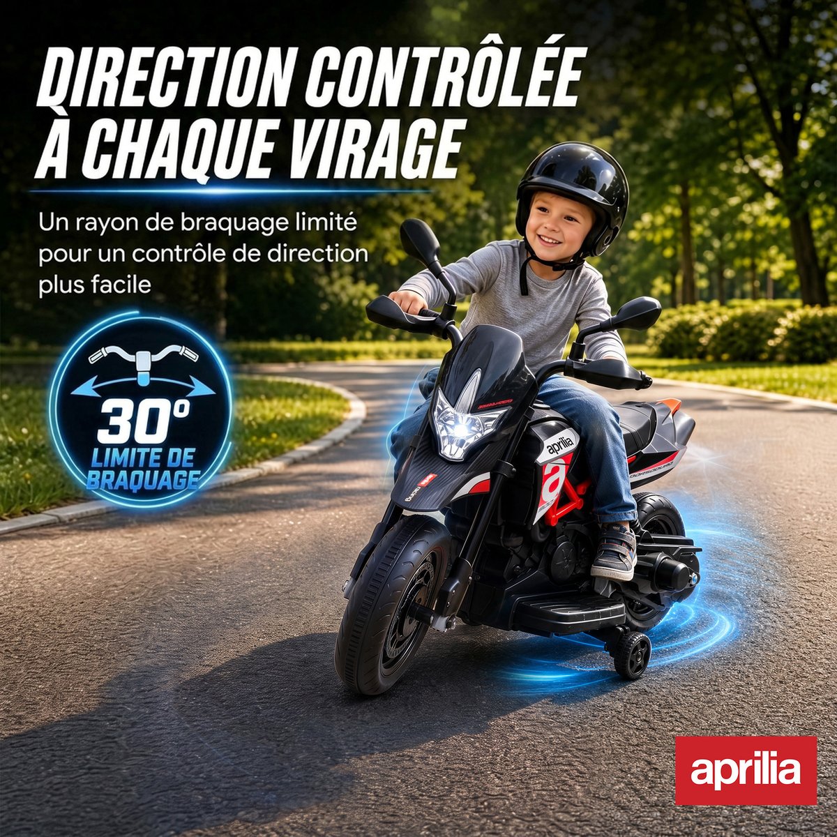 Moto électrique à conducteur assis PP Rouge rouge, noir, AIYAPLAY