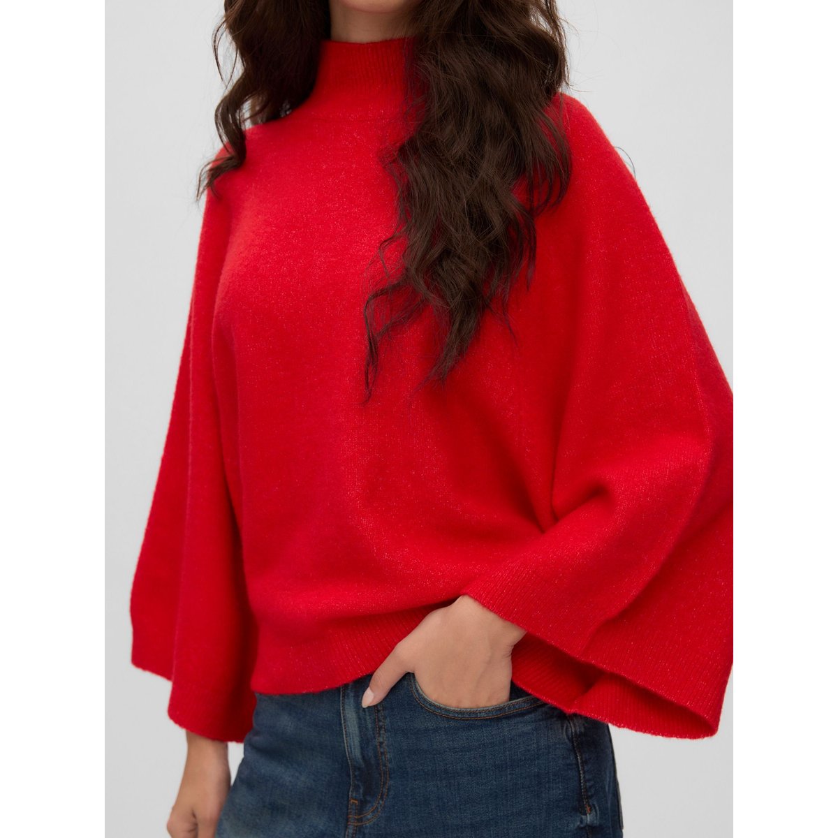 Pull En Maille high risk red 1, VERO MODA