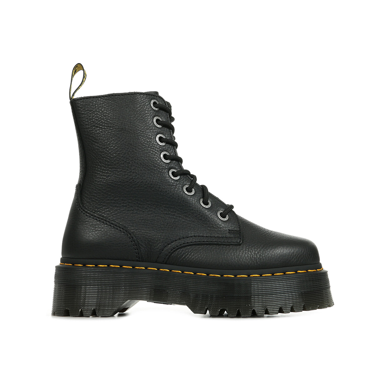 Botas com plataforma Jadon III, em pele, Pisa preto , DR. MARTENS