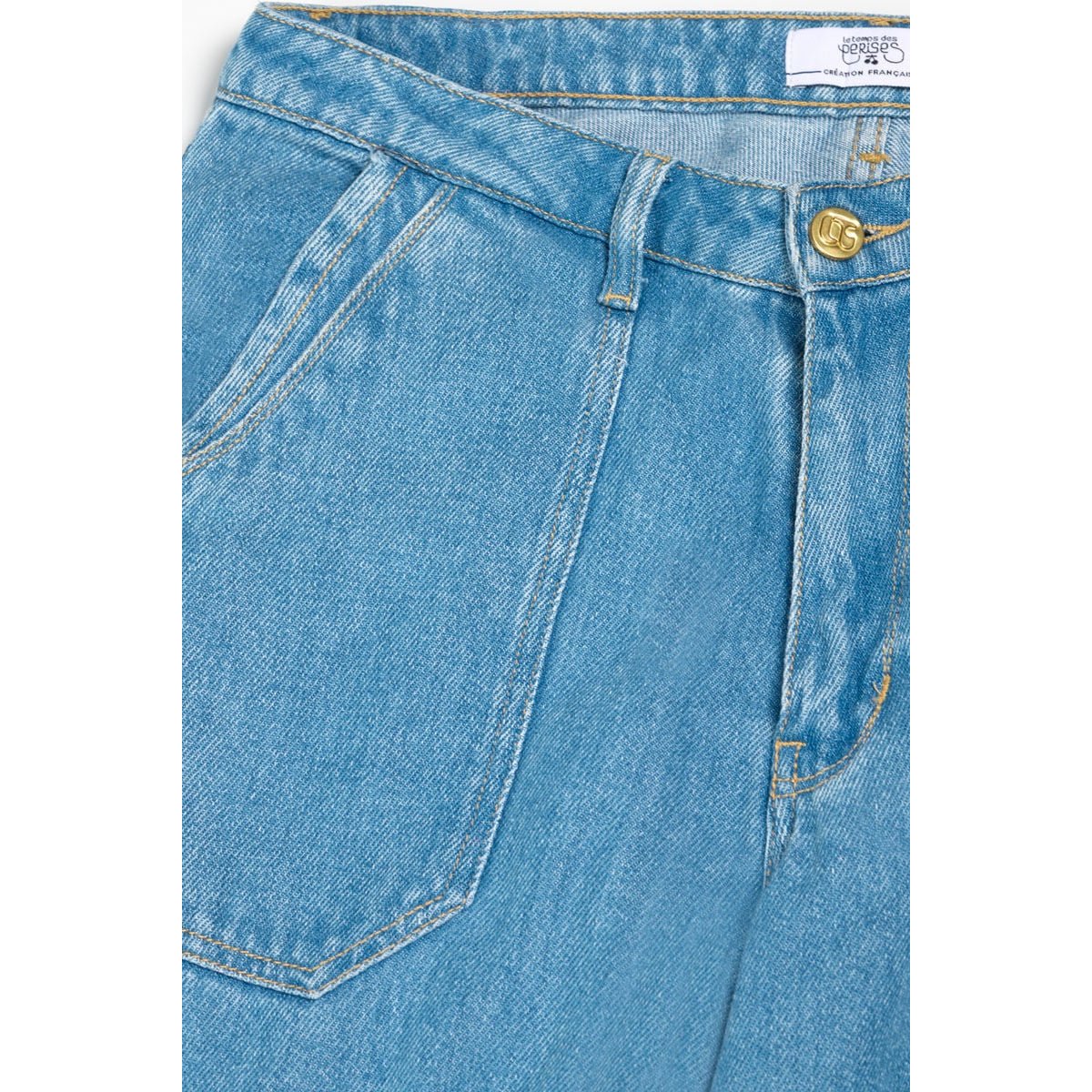 Jeans loose, large VICTORIA, longueur 34 blue, LE TEMPS DES CERISES