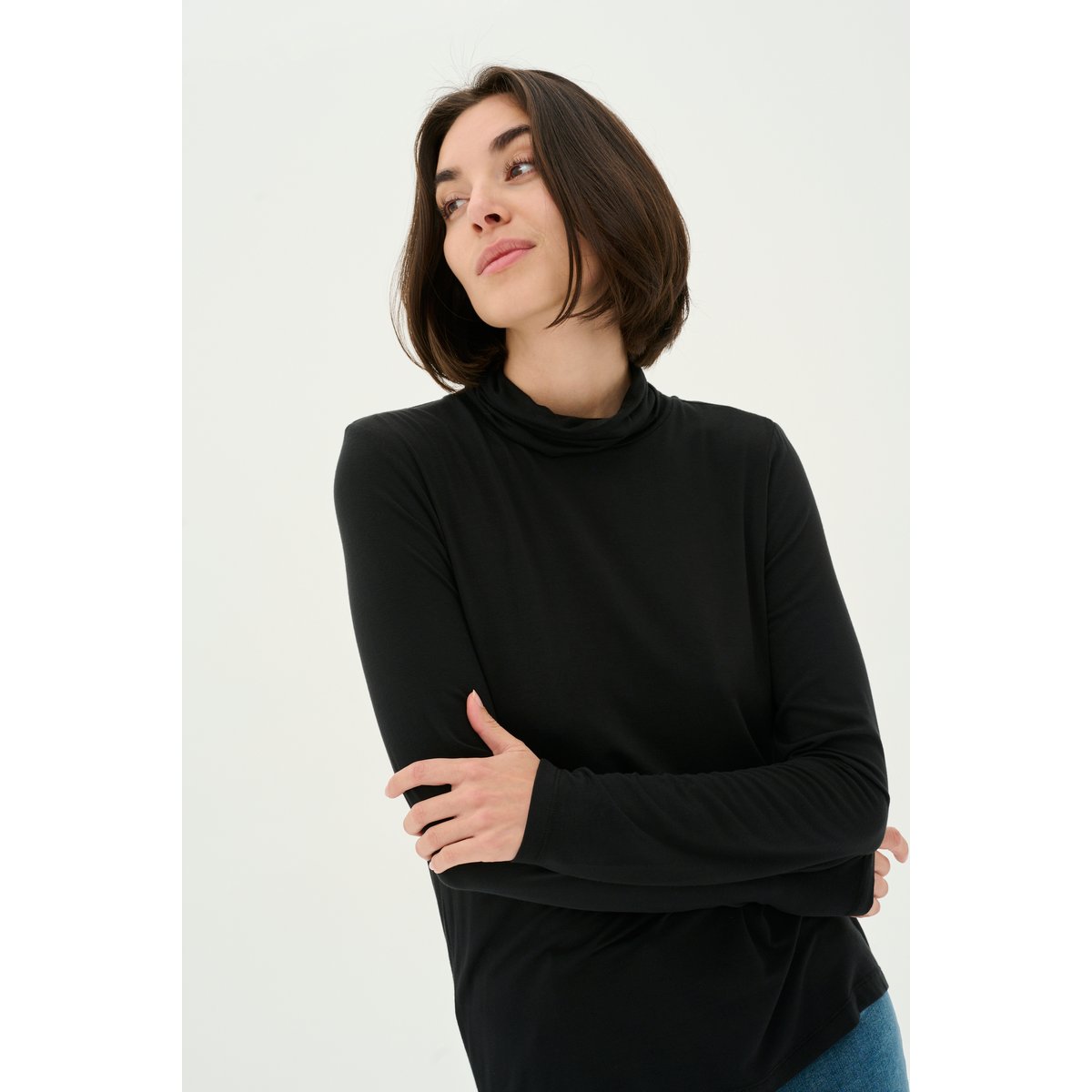 Long sleeved T-shirt noir, CULTURE