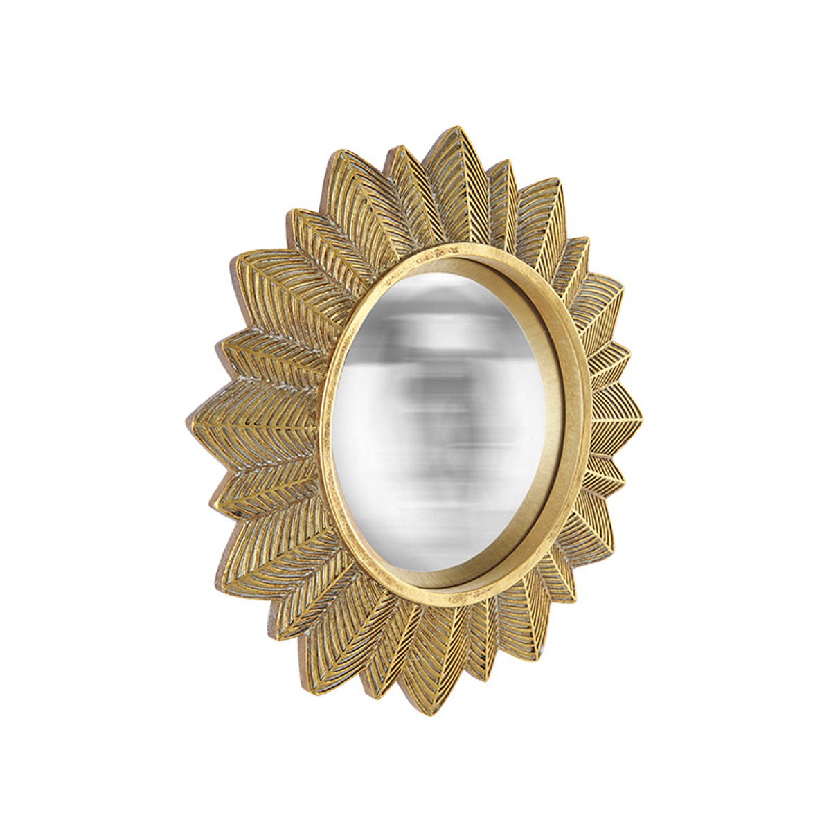 Miroir soleil convexe 23cm or, EMDE