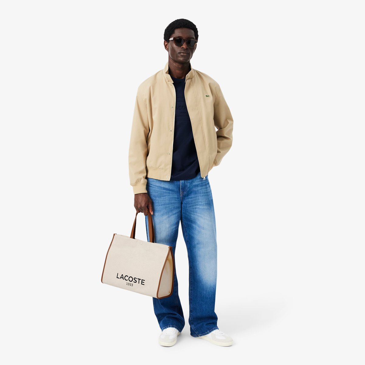 Grand sac cabas Héritage Canvas beige-k02, LACOSTE