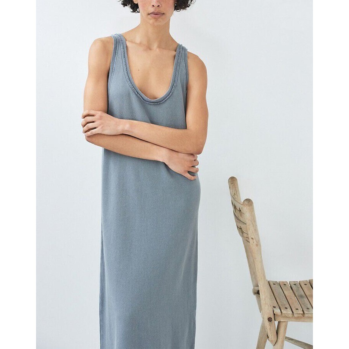 Robe longue débardeur, VIBTOWN gris, AMERICAN VINTAGE