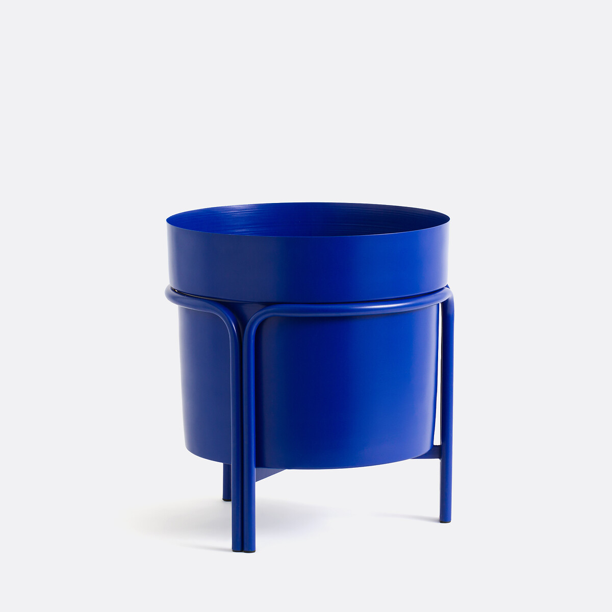 Vaso com suporte, em ferro, alt. 40 cm, Ocardo azul-vivo, LA REDOUTE INTERIEURS