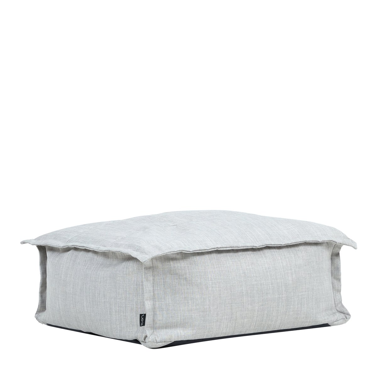Pouf chauffeuse et repose-pieds de jardin Oeko-Tex® - DOLCE gris, ICON