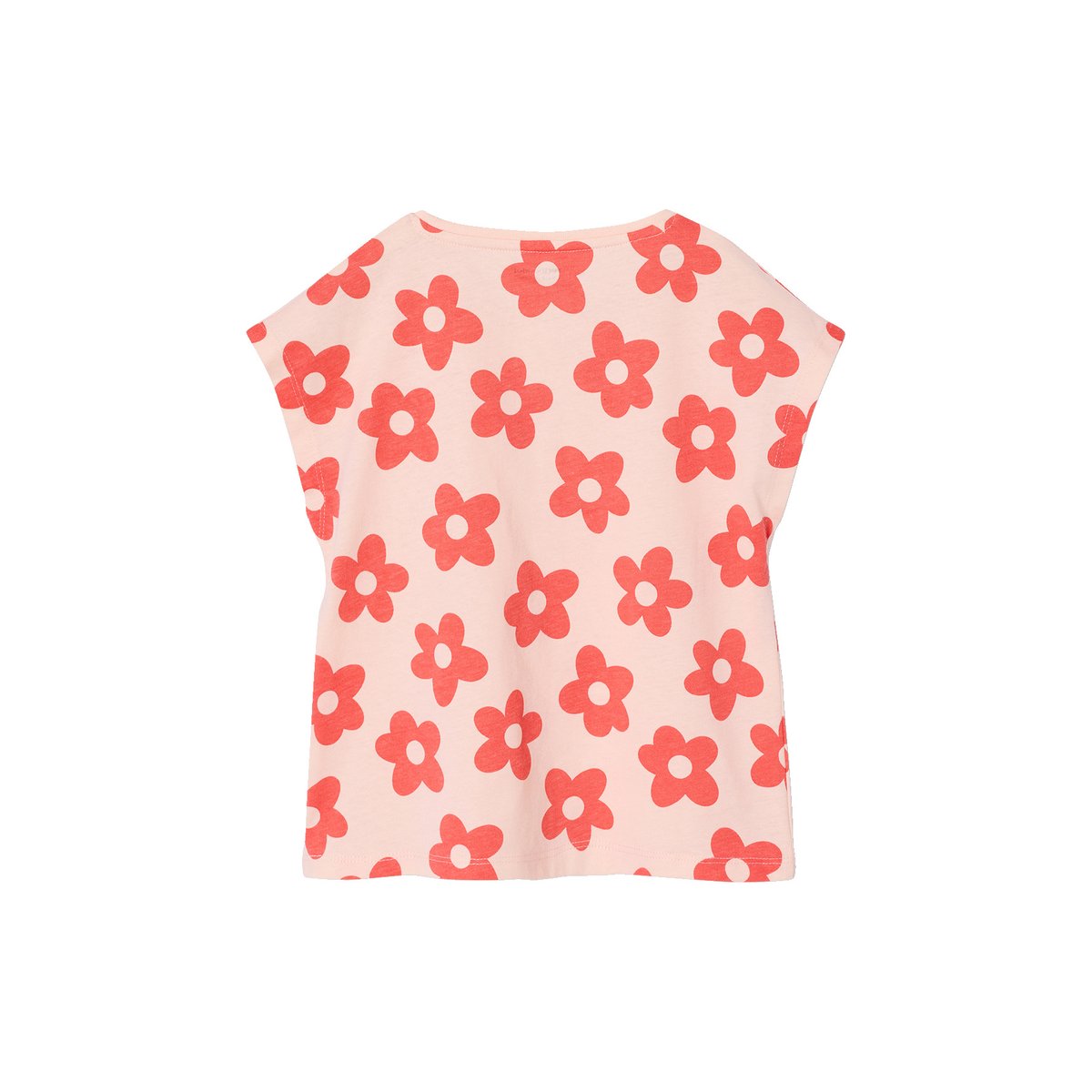 Lot de 3 tee-shirts fantaisie manches courtes rose poudré, VERTBAUDET