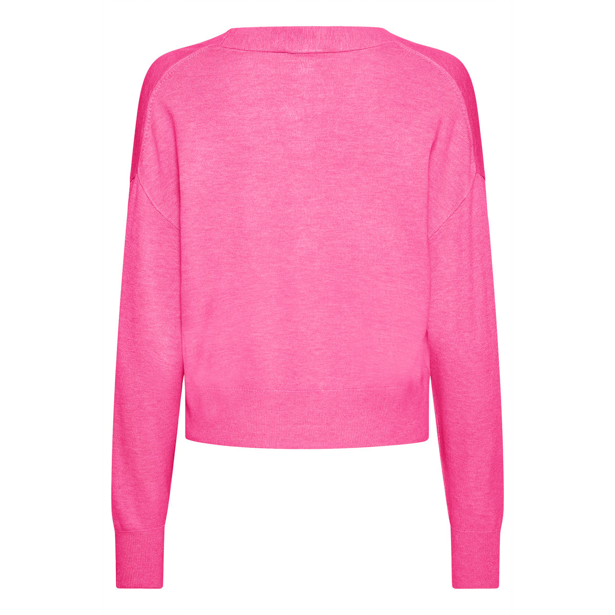 Long sleeved knit cardigan rose phlox pink, B.YOUNG