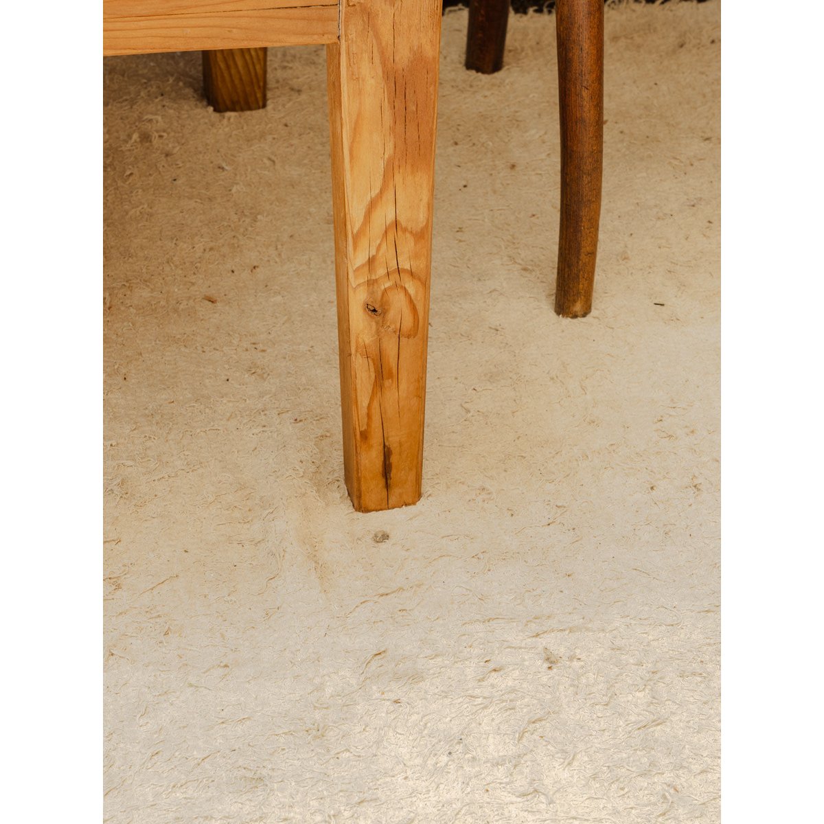 Table basse en bois Léonie N°1059 - Bon état bois clair, DEBONGOUT