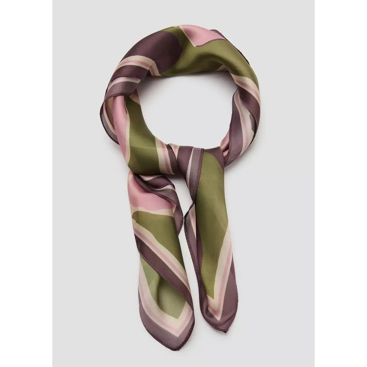 Foulard à fleurs rose, MANGO