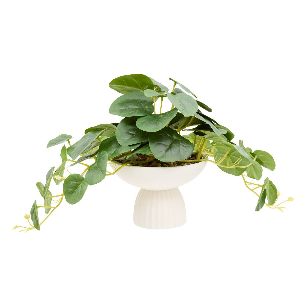 Plante artificielle en pot ciment NIPPO blanc, ATMOSPHERA