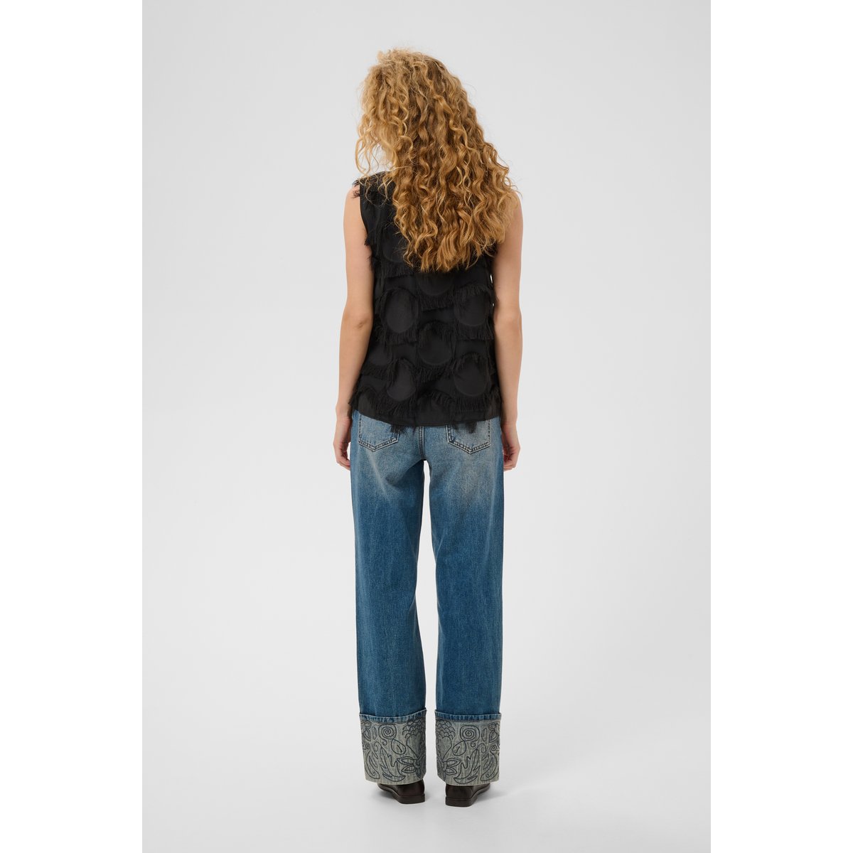 Blouse sans manches noir black, CULTURE