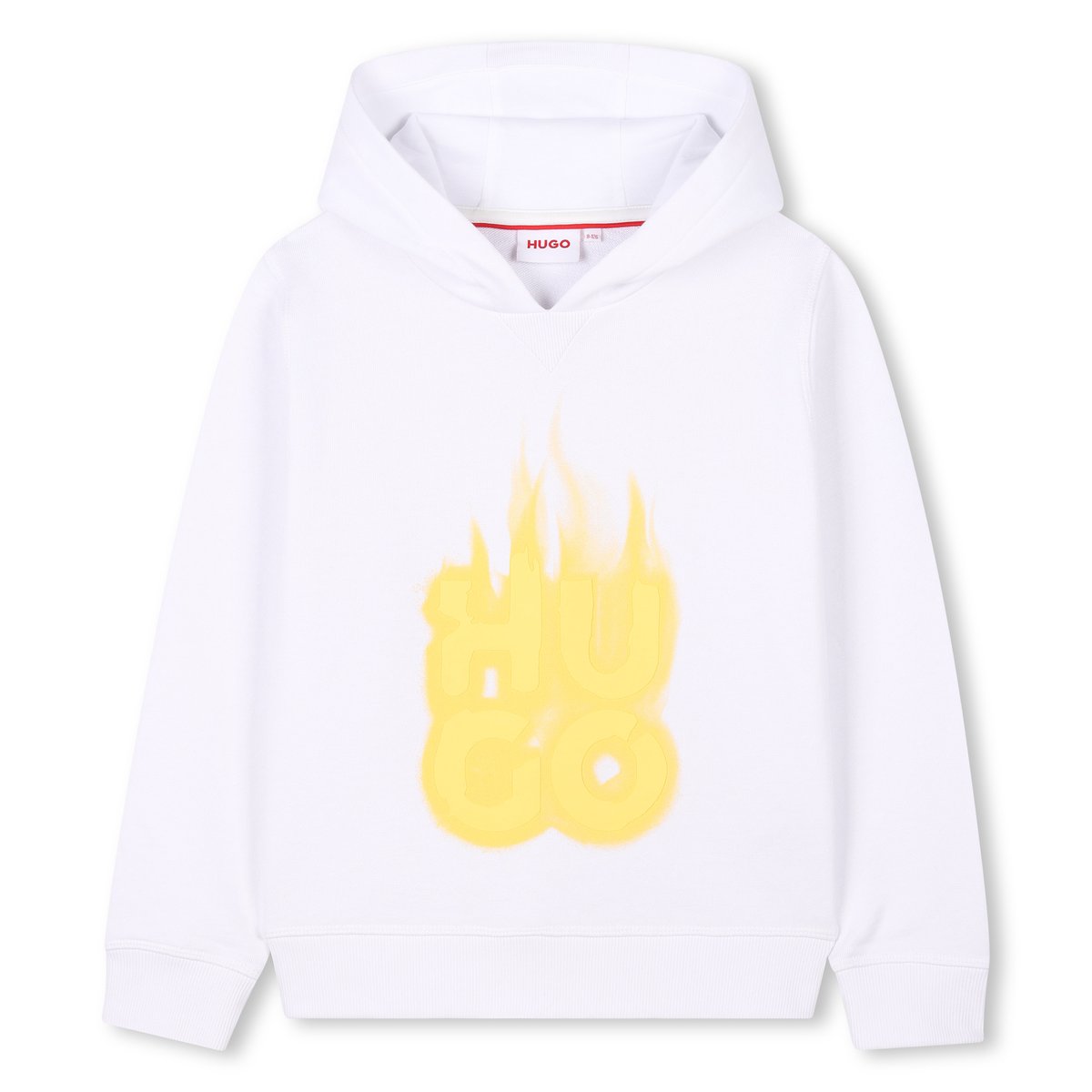 Sweat à capuche blanc, HUGO KIDSWEAR