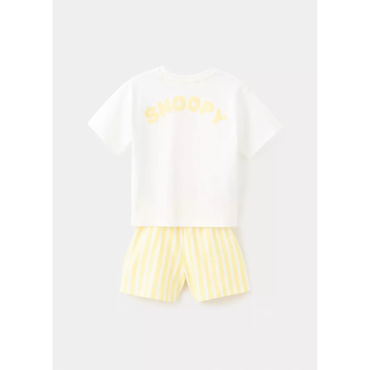 Pyjama court Snoopy jaune pastel, MANGO BABY