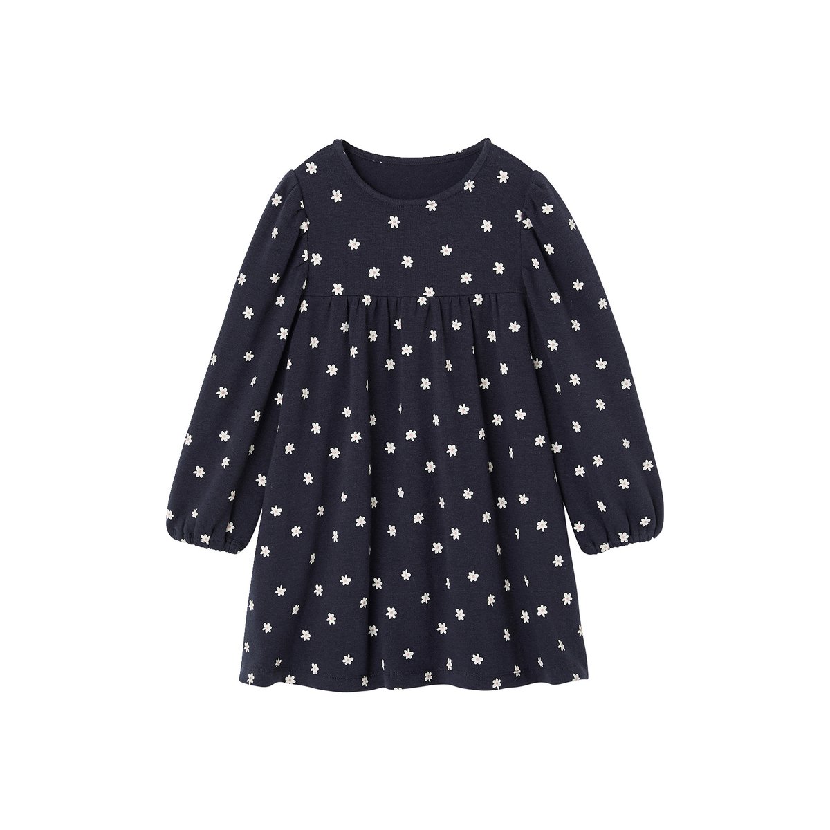 Robe manches longues marine, VERTBAUDET