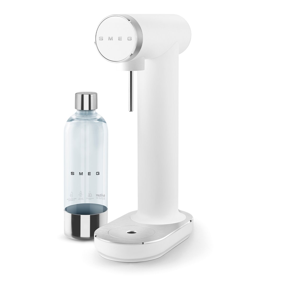 Machine à soda et eau gazeuse SKC01 blanc mat, SMEG
