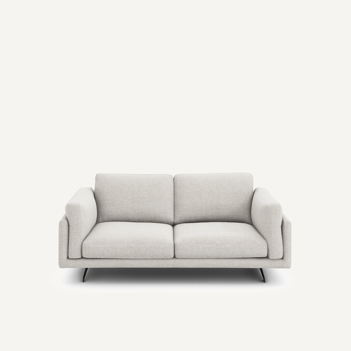 2-Sitzer-Sofa, aus recycelter Baumwolle, CÉSAR hellgrau, AM.PM