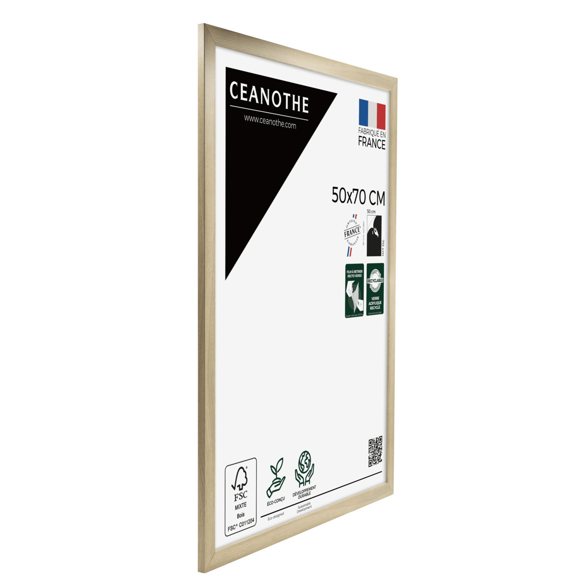 Cadre Photo Design En Bois Reconstitué Fsc ETERNEL brut, CEANOTHE