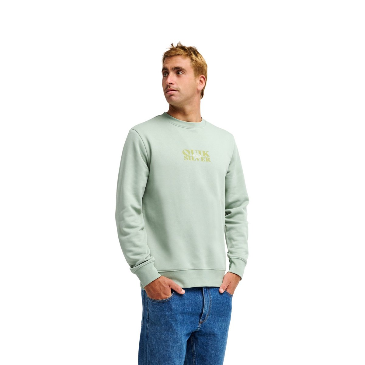 Sweat TRUE vert iceberg green, QUIKSILVER