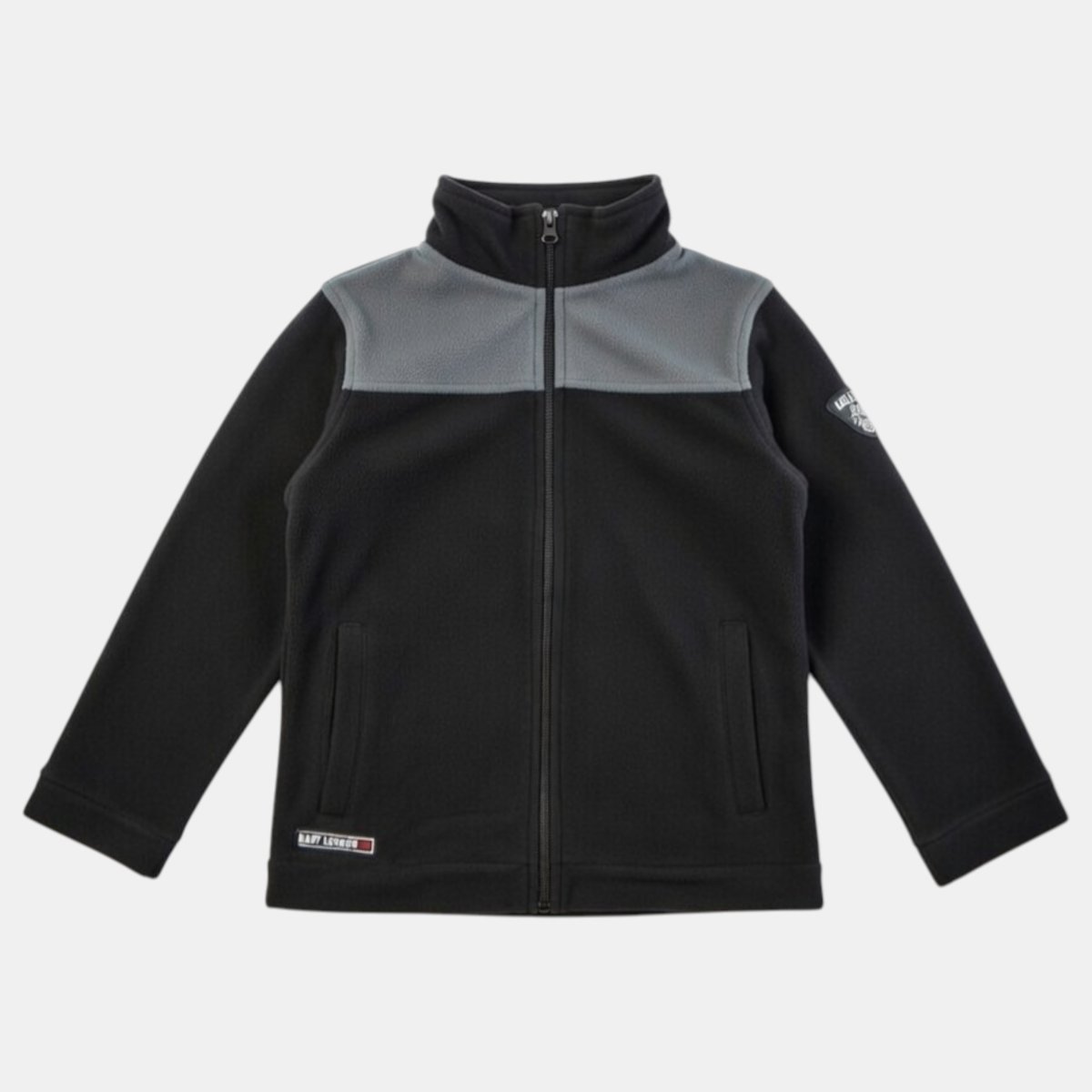 Veste polaire zippée col montant à empiècements, manches longues POLAIRE noir, LEE COOPER
