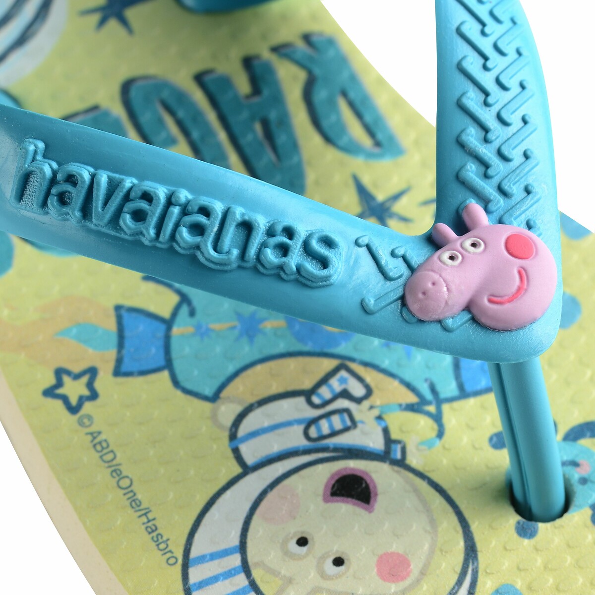 Kids Baby Peppa Pig Toe Post Sandals pale yellow, HAVAIANAS