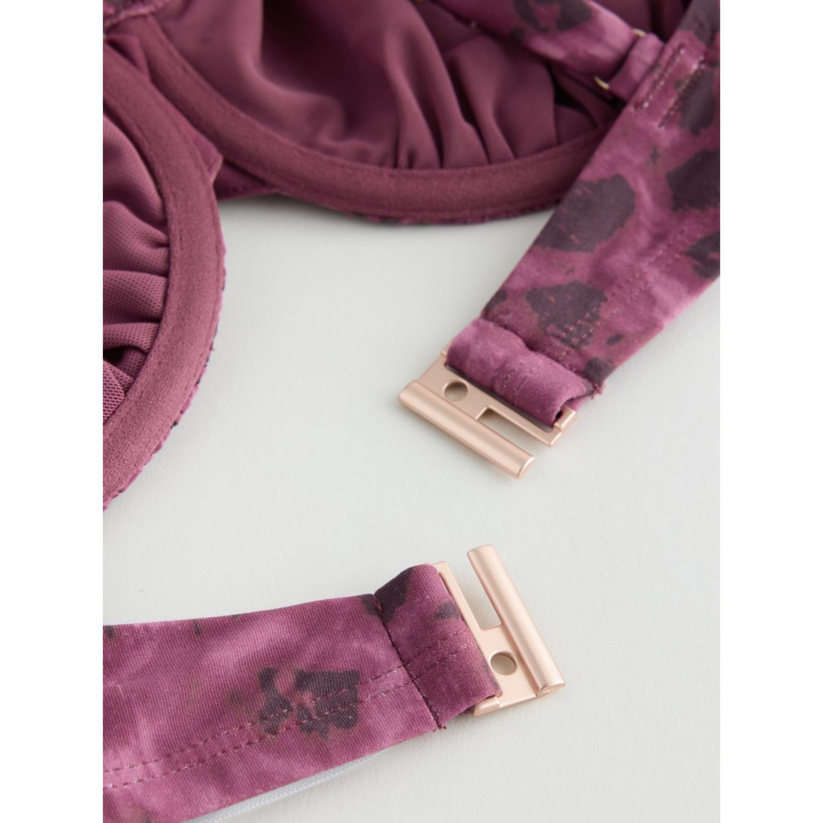 Haut de bikini non rembourré à armatures dd+ léopard rouge/noir, NEXT