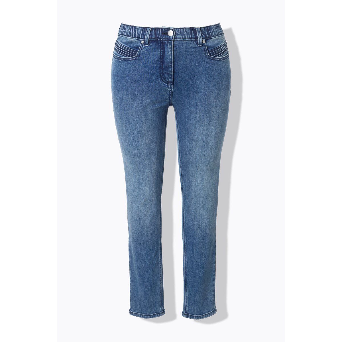 Jean Sarah avec surpiqûres bleu jean, ULLA POPKEN