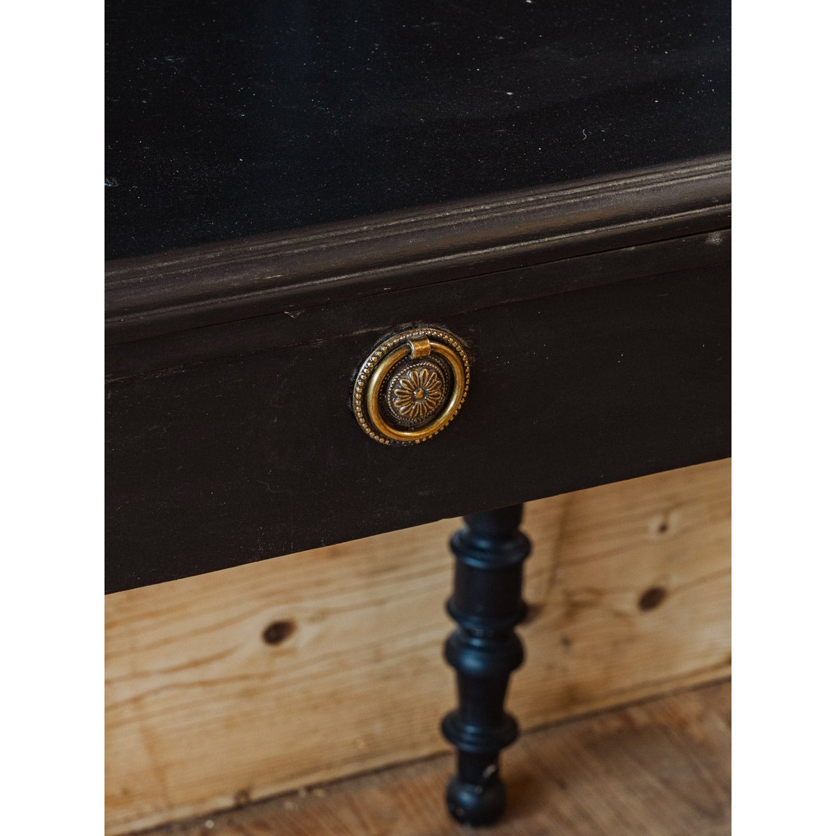 Secrétaire en bois noir Honoré N°193 - Bon état noir, DEBONGOUT