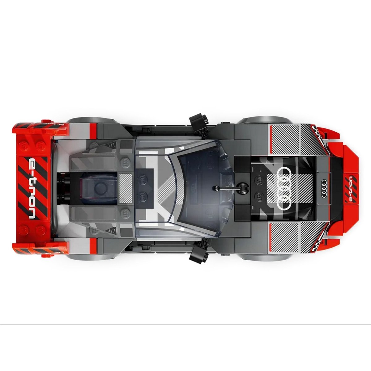 LEGO Speed Champions - Audi S1 e-tron quattro Voiture de Course - 76921 gris et rouge, LEGO