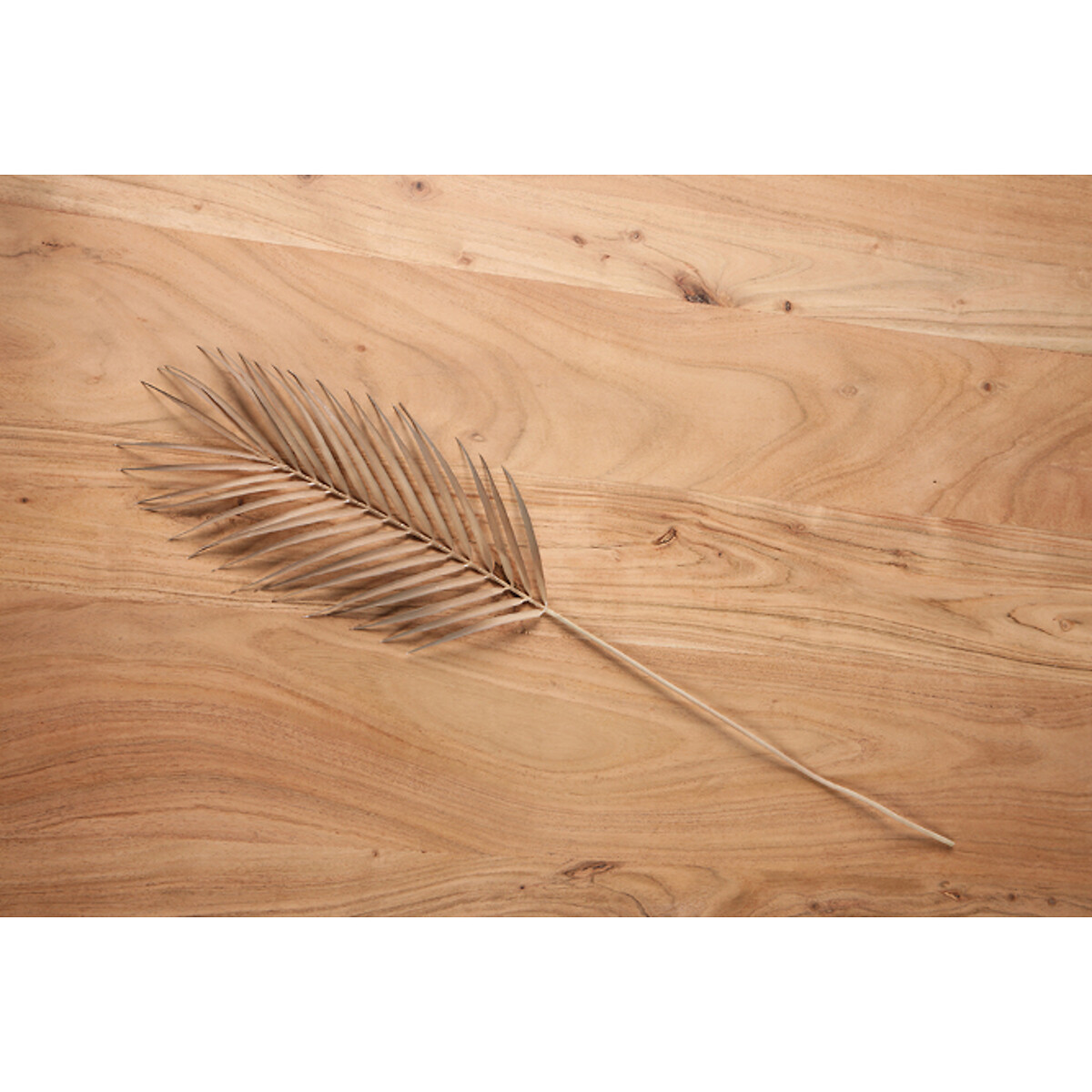 Pack of 3 Artificial Natural Palm Leaf Stems natural, SO'HOME
