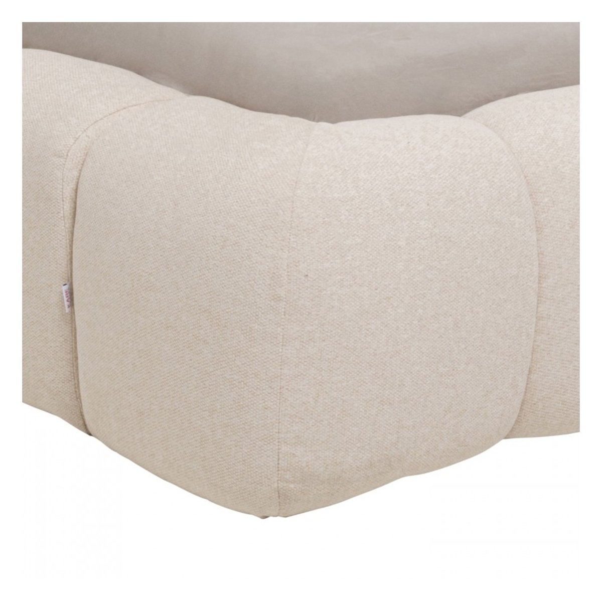 Cadre de lit matelassé en polyester, SALAMANCA beige, KARE DESIGN